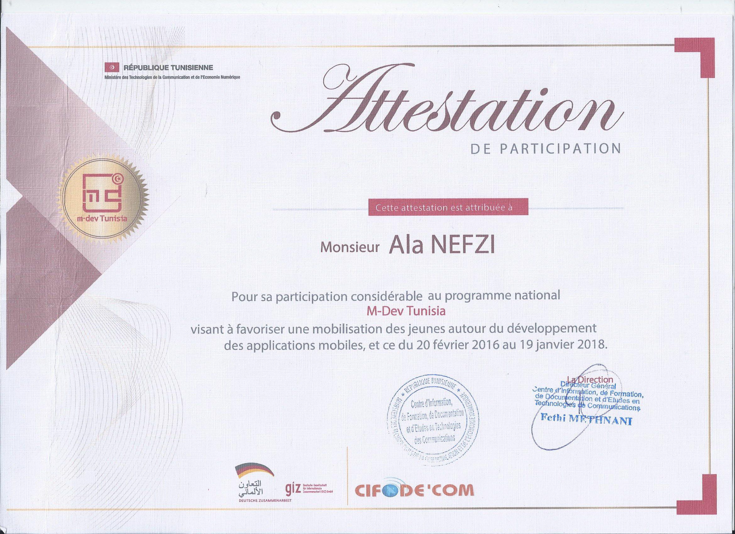 certificat