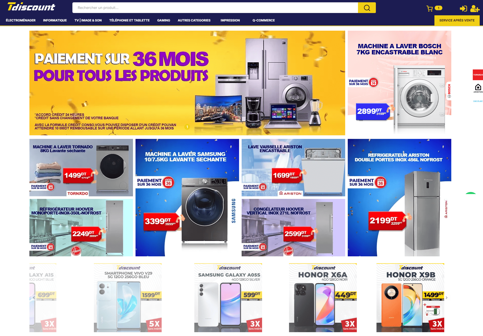 Site e-commerce Tdiscount