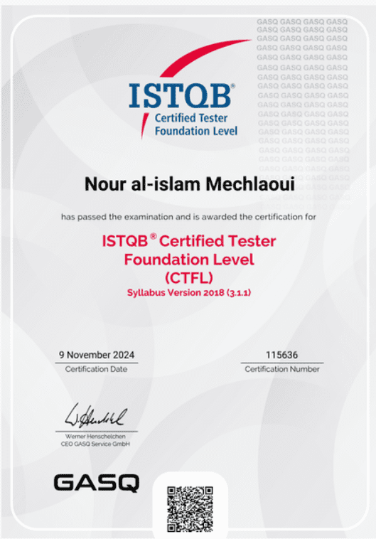 certificat