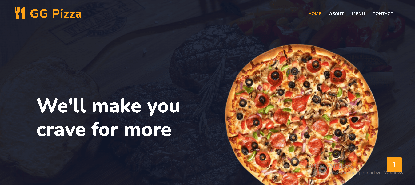 Responsive Restaurant Website with Custom Frontend