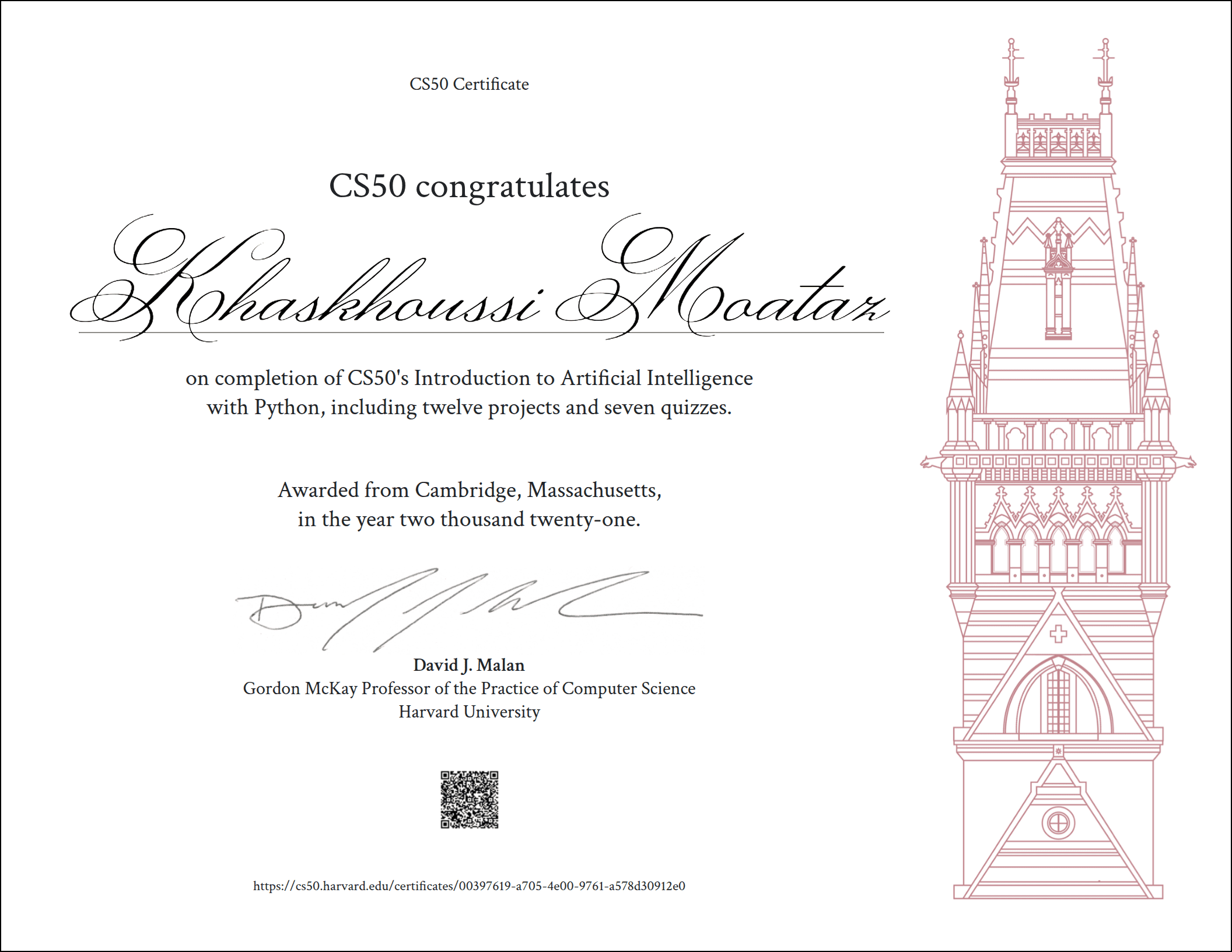 certificat