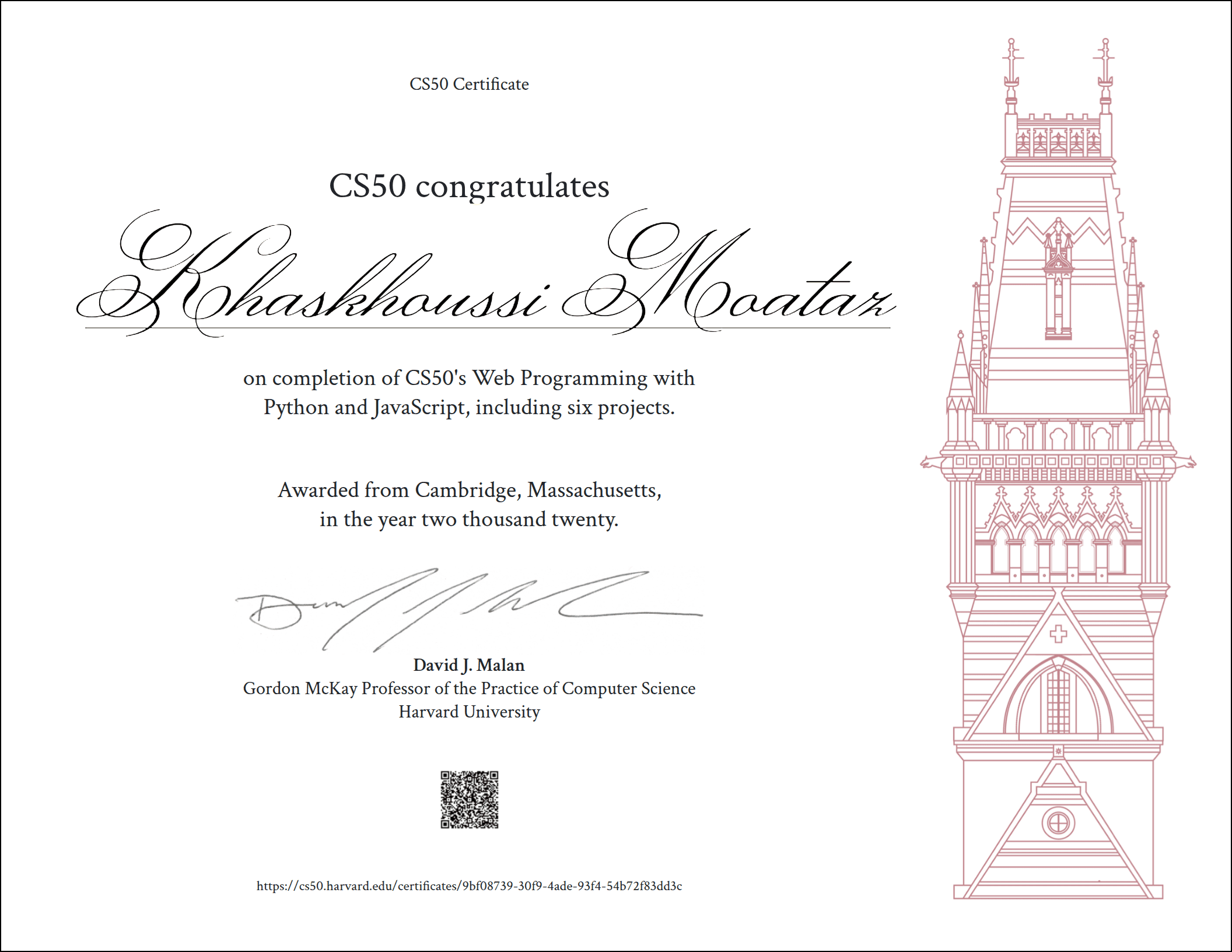 certificat
