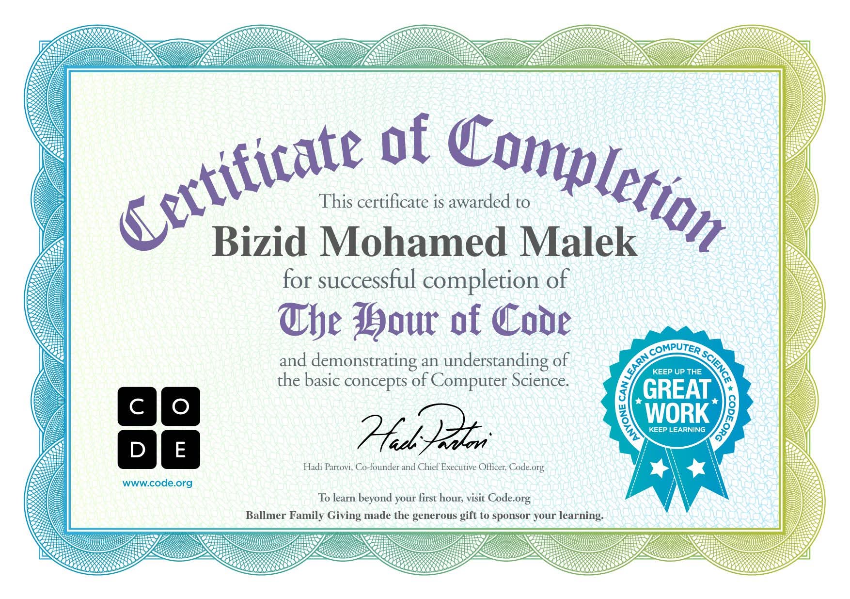 certificat