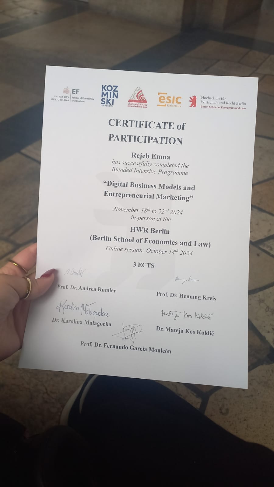 certificat