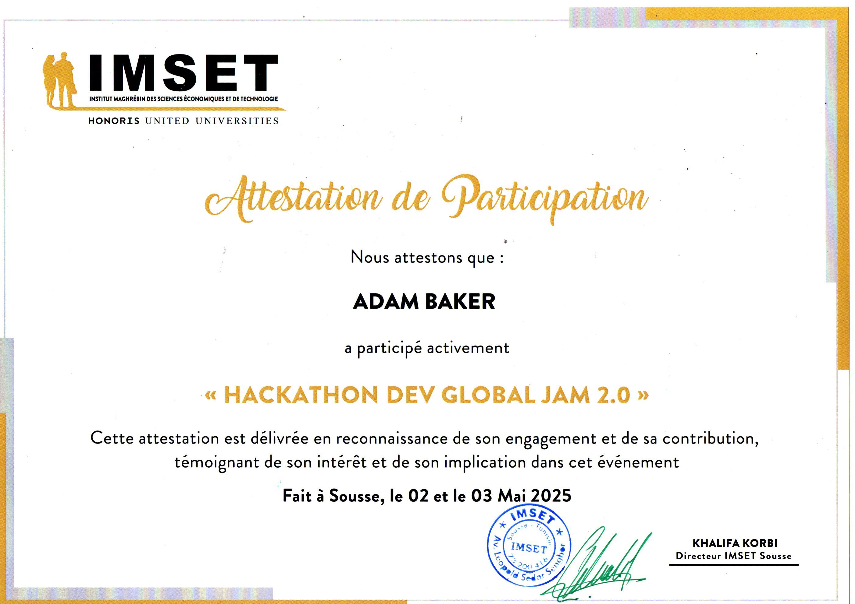 certificat
