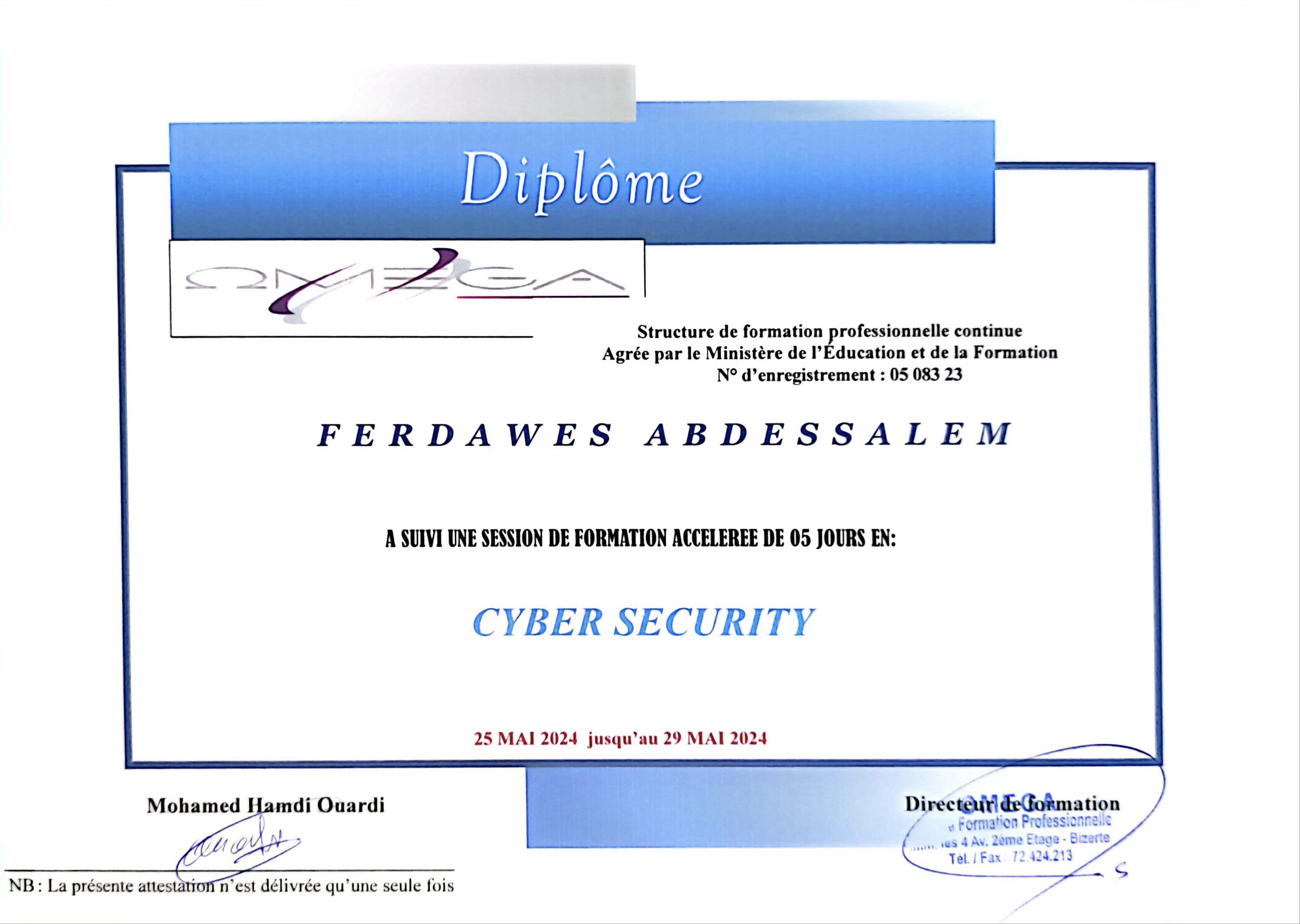 certificat