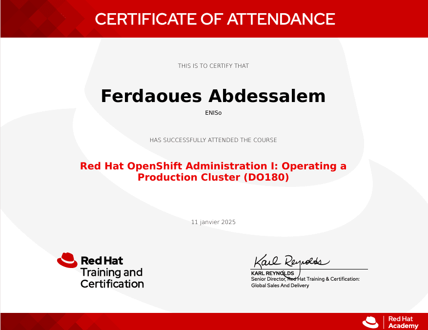 certificat