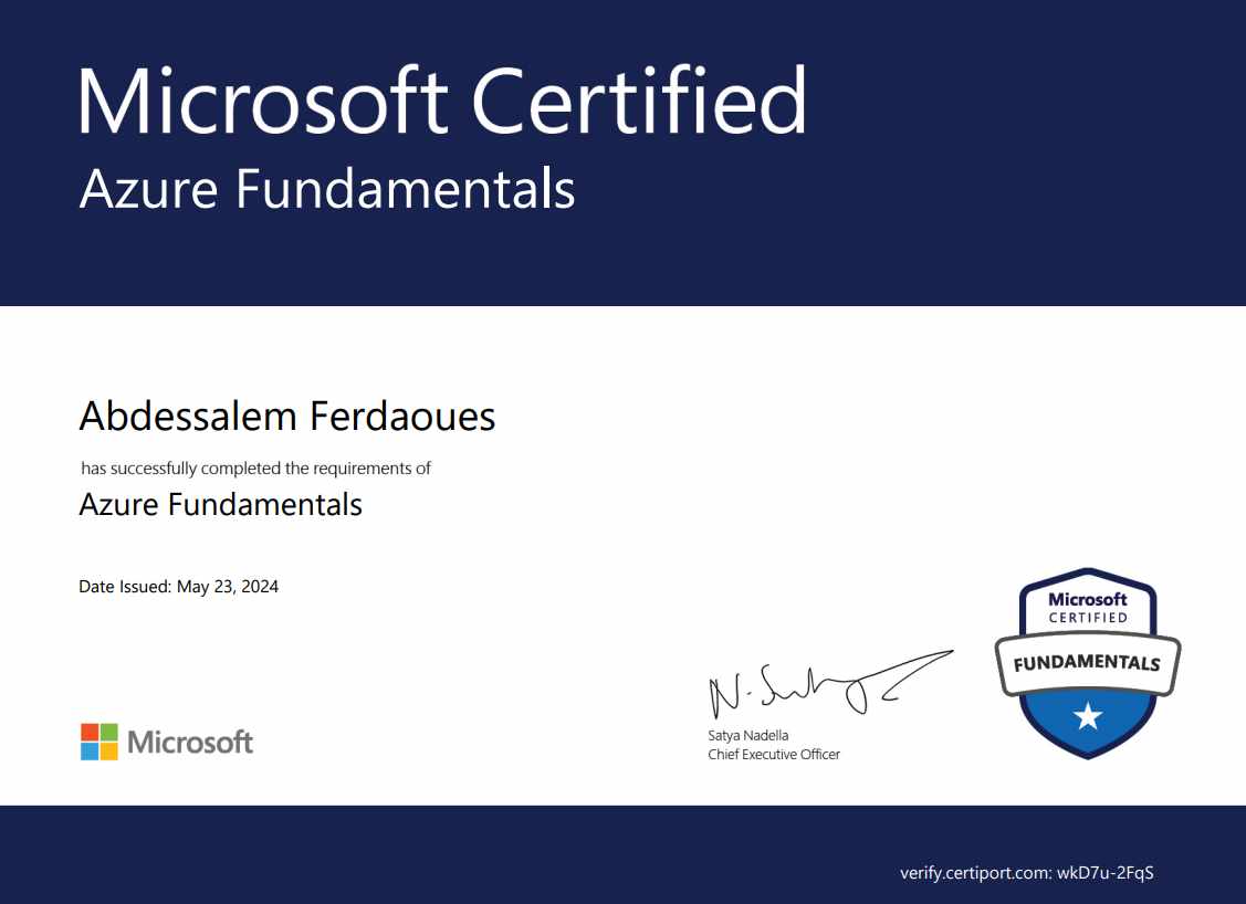 certificat