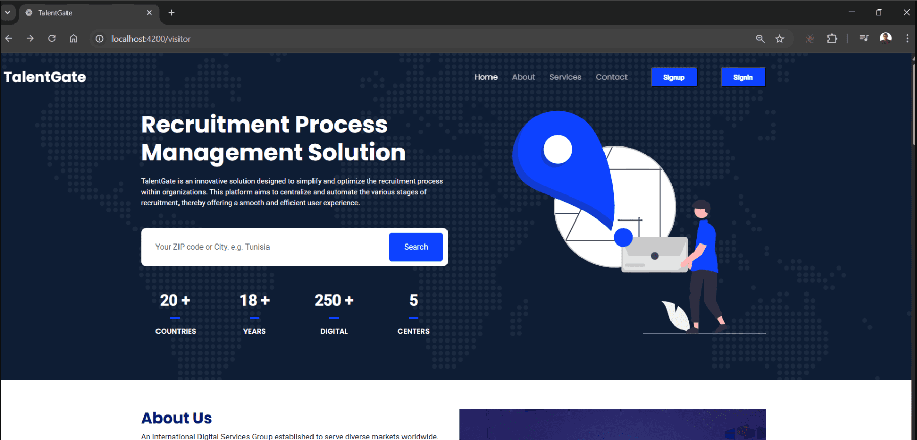 plateforme de gestion du processus de recrutement