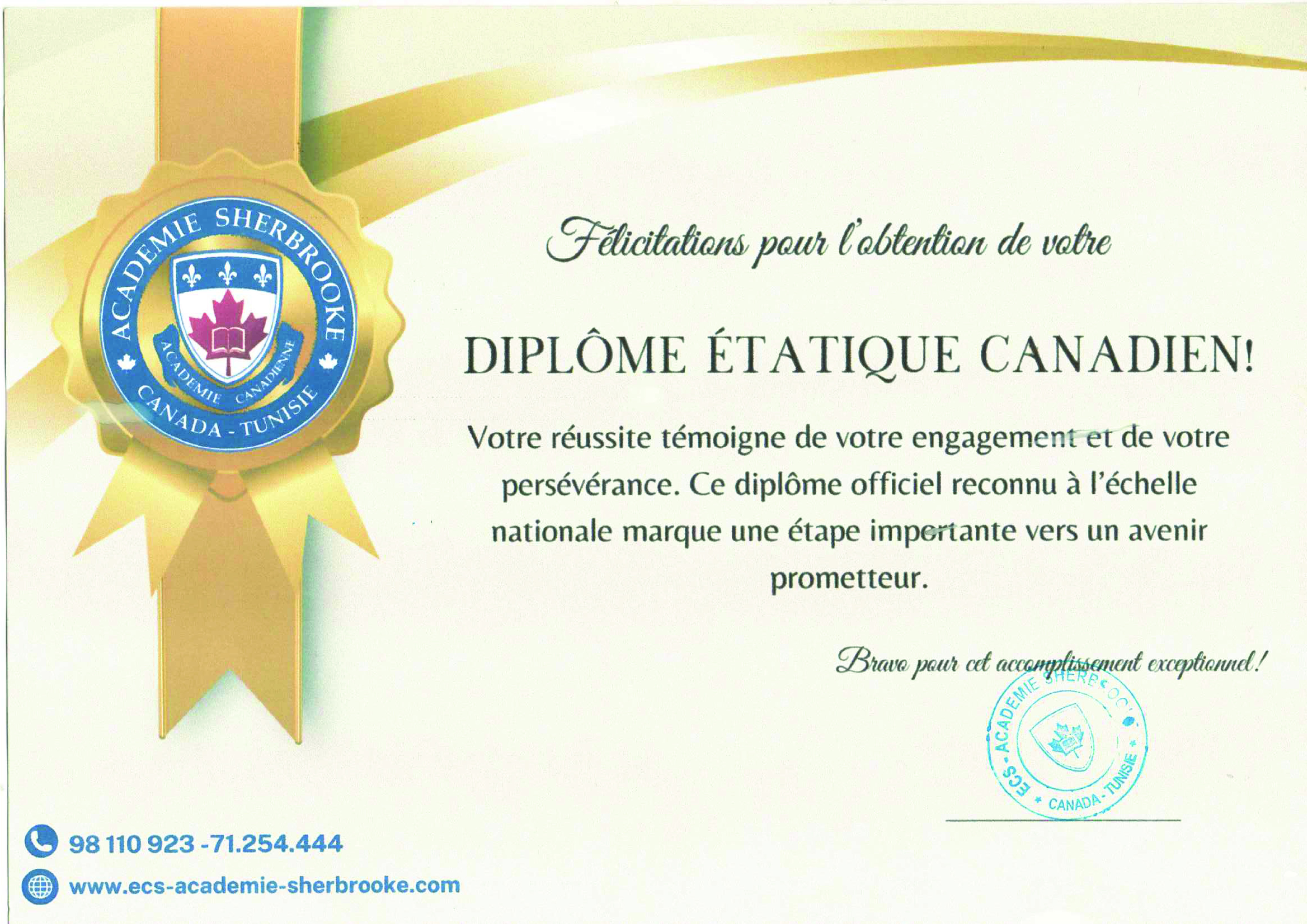 certificat