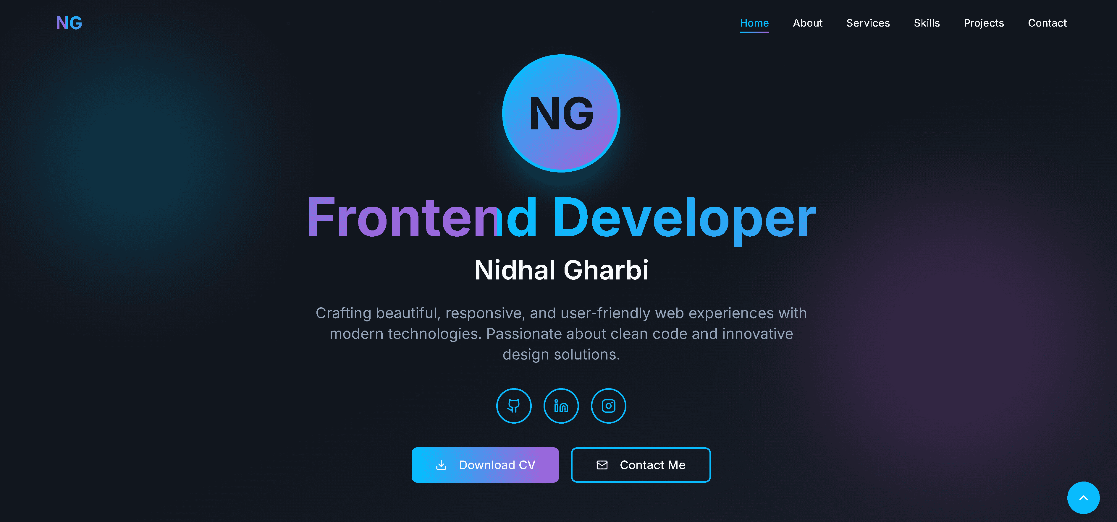 Portfolio Website Frontend